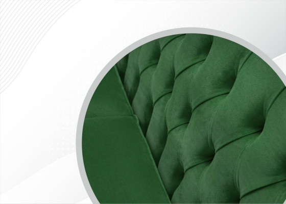 Chesterfield Designermeubels Hoogwaardige driepersoonsbank Gestoffeerd stof