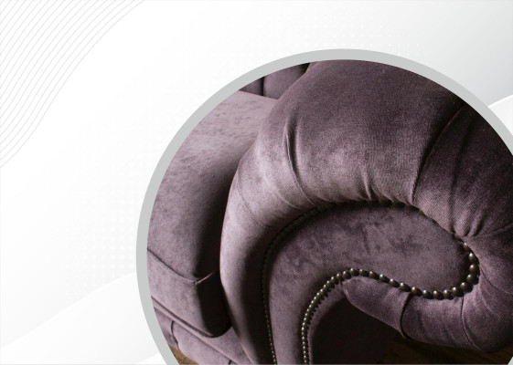 Chesterfield bank Bekleding Klassiek leer Stof 3-zits Bank Driepersoons