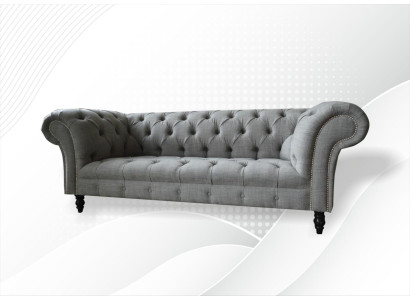 Chesterfield 3-zits designbank gestoffeerde banken banken stof textiel