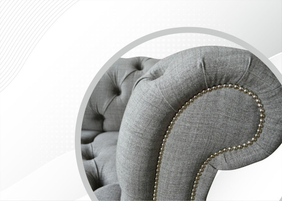 Chesterfield 3-zits designbank gestoffeerde banken banken stof textiel