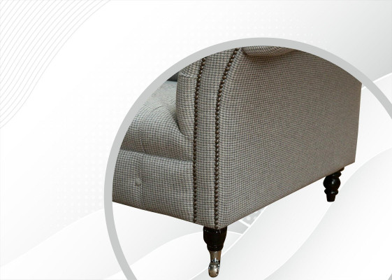 Chesterfield 3-zits designerbank banken bekleden banken stof textiel