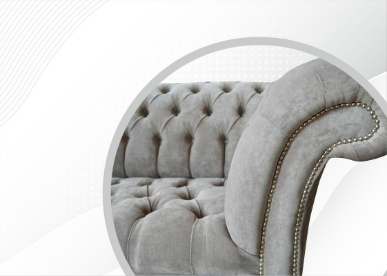 Bankstel 3 Zits Woonlandschap Bankstellen Bekleding Stof Chesterfield