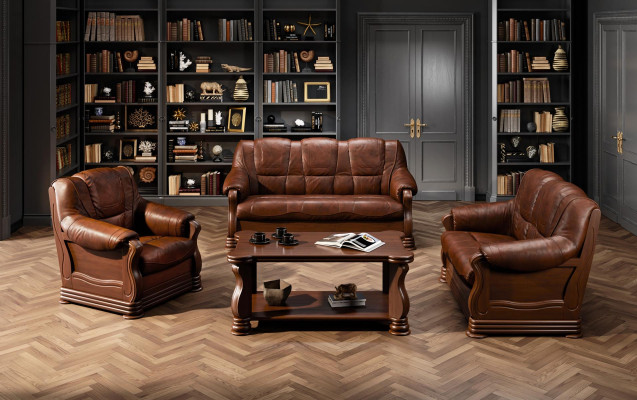 Zitbank 3+2+1 bankbank banken banken bank zitten bekleding klassiek meubilair