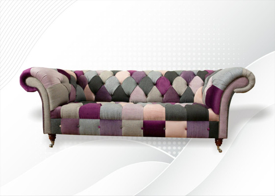 Chesterfield 3-zits Designer meubels Nieuw Modern Ontwerp Textiel Woonkamer Banken
