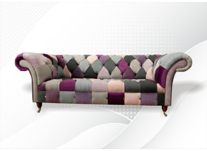 Chesterfield 3-zits Designer meubels Nieuw Modern Ontwerp Textiel Woonkamer Banken