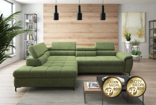 Hoekbank L-vorm Bank Bank Ontwerp Bekleding Slaapbank Textiel Bedfunctie Textiel