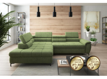 Hoekbank L-vorm Bank Bank Ontwerp Bekleding Slaapbank Textiel Bedfunctie Textiel