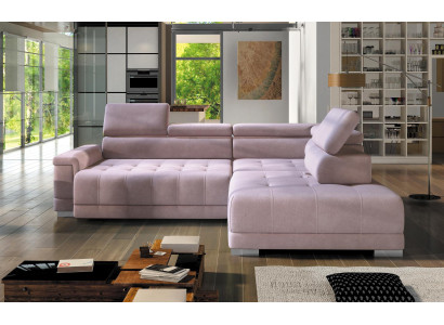 Eckbank L-vorm Bank Woonlandschap Bankhoek Design Modern Bankstof Nieuw Roze