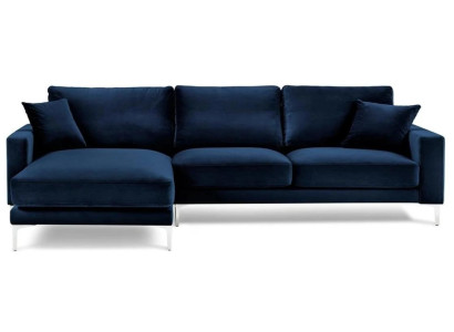 Hoekbank Blauw Woonlandschap Bank Hoekbank Bekleding Italiaanse Meubels Ontwerp