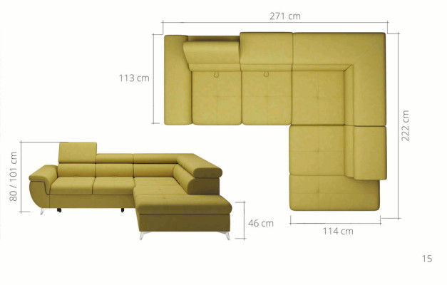 Hoekbank L-vorm Designbank Hoekbank Bank Leer Beklede Banken Woonlandschap