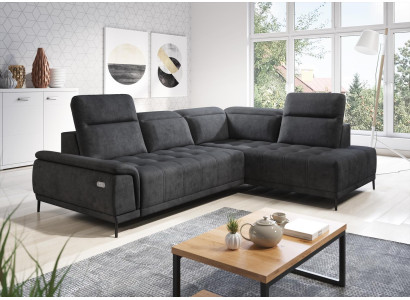 Automatische hoekbank L-vorm bank woonlandschap set design sofa stof