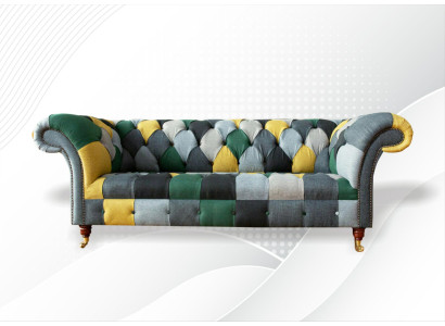 Chesterfield veelkleurige woonkamer modern design bankstellen bankstel nieuw creatief meubilair