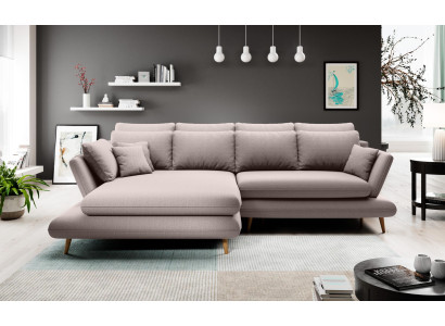 Stof L-vorm bankstel woonlandschap hoekbank bank modern ontwerp beige bank banken