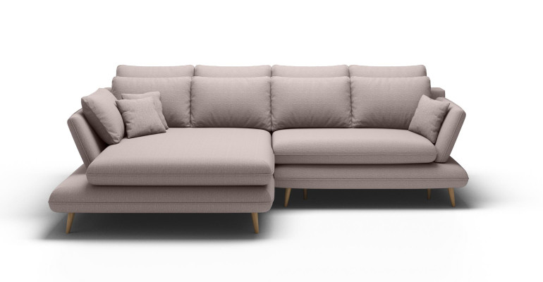Stof L-vorm bankstel woonlandschap hoekbank bank modern ontwerp beige bank banken