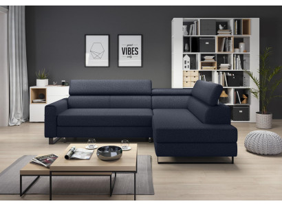 Eckbank L-vormige bankwoonlandschap bankbekleding textiel stof leer zitbanken