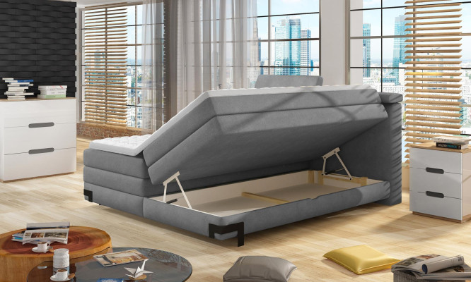 Ontwerpersbed Slaapkamerbedden Textiel Hotel Luxe Gestoffeerd Boxspring Bed Meubels