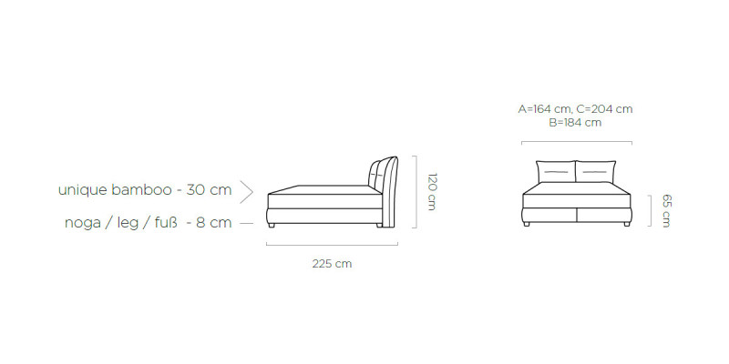Modern bed hotel slaapkamer luxe meubels bedden design bed dubbel nieuw
