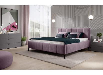 Bed Slaapkamer Bedden 180x200 Gestoffeerd bed Design Dubbel Hotel Meubels Fluweel Nieuw