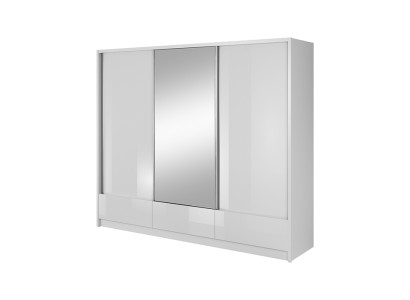 Grote zweefdeurkledingkast voor grote slaapkamers van 250 cm.