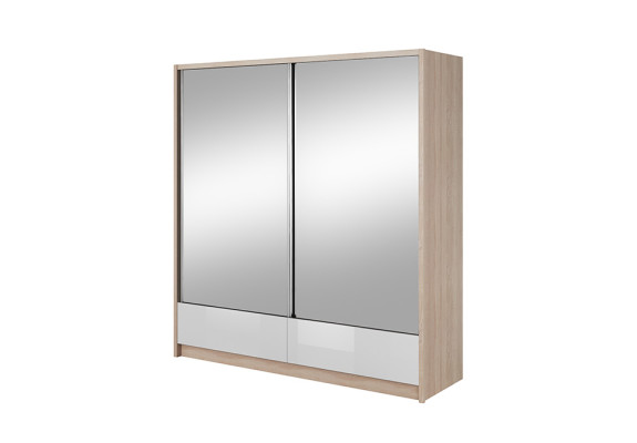 Garderobe Opslag 200cm Planken Kast Archief Decoratieve Schuifdeuren