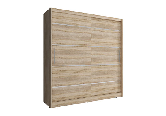 Multifunctionele plankenkastrek voor opslag- en decoratiedoeleinden, kledingkasten van 200 cm.