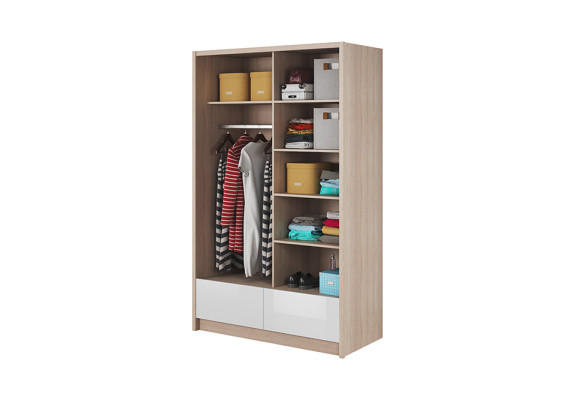 Multifunctionele planken kast opbergrek kledingkast 130cm Nieuw Garderobe