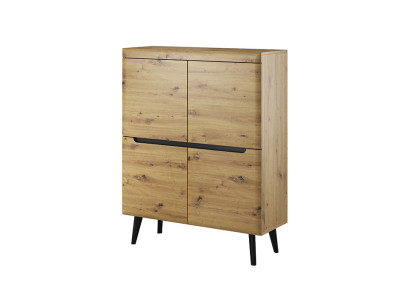 Moderne houten dressoir commode Ladekast woonkamer kast 107cm.