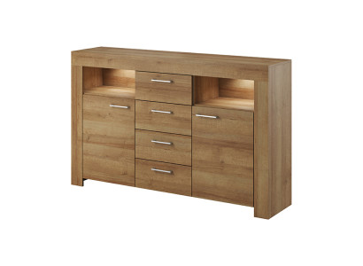 Moderne houten dressoir kast commode woonkamerkast 155cm