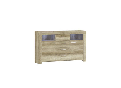 Commodes SK155 Commodes dressoir Kast 2 deuren MDF houten kast 4 laden