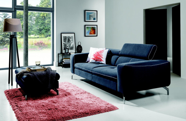Chesterfield 3-zits designerbank bank gestoffeerd bankstellen textiel stof nieuw