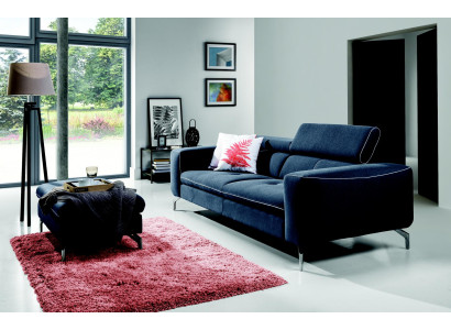 Chesterfield 3-zits designerbank bank gestoffeerd bankstellen textiel stof nieuw