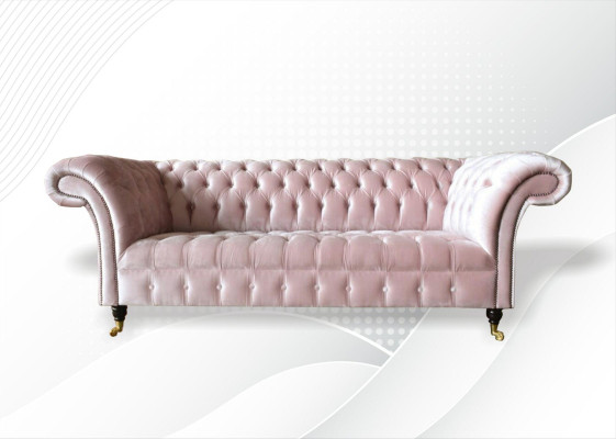 Chesterfield 3-zits Lichtroze Creatieve Meubels Nieuw Woonkamer Modern Design Bankstel
