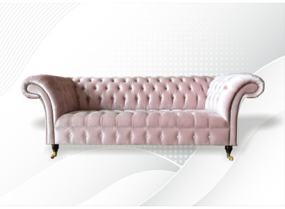 Chesterfield 3-zits Lichtroze Creatieve Meubels Nieuw Woonkamer Modern Design Bankstel