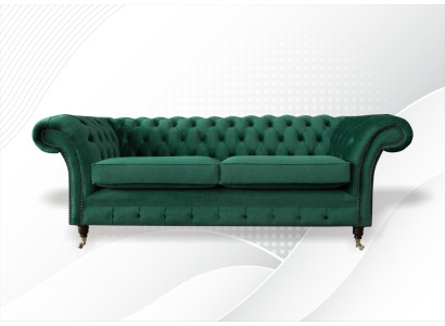 Chesterfield 3-zits Groen Woonkamer Modern Design Bankstellen Bank Originele Stof