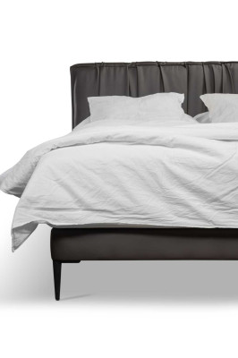 Grijs tweepersoonsbed gestoffeerde bedden bed met opbergruimte design elegant stof bed.