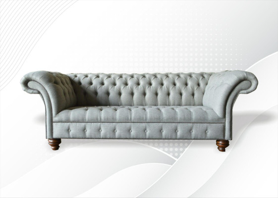 Chesterfield 3-zits woonkamer Modern Lichtgrijs Bankstel Bank Nieuw Creatieve Stof