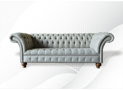 Chesterfield 3-zits woonkamer Modern Lichtgrijs Bankstel Bank Nieuw Creatieve Stof