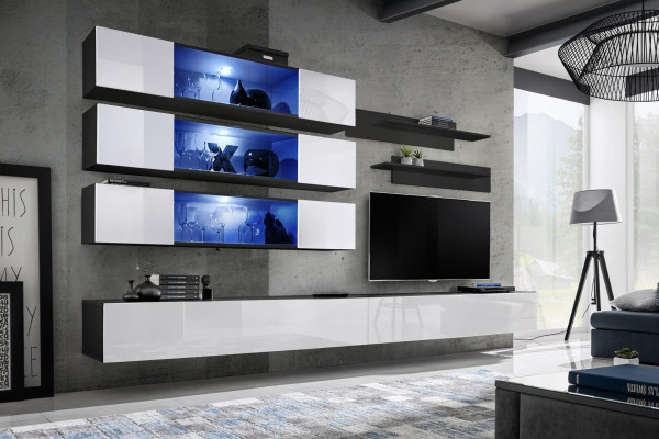 Ontwerper compleet wandmeubilair laag dressoir woonkamer meubels inrichting wandkast