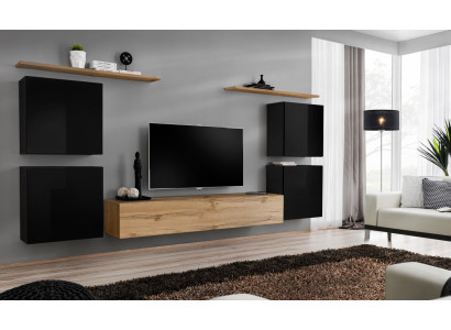 Wandmeubelkast Wandplank Hout Woonkamermeubels TV-standaard Ontwerpsideboard