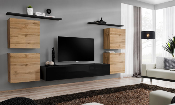 Luxury inrichting woonwand TV-standaard design dressoir muurkast nieuw