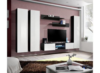 Woonkamerset woonwand wandkast TV-standaard luxe meubels compleet hout