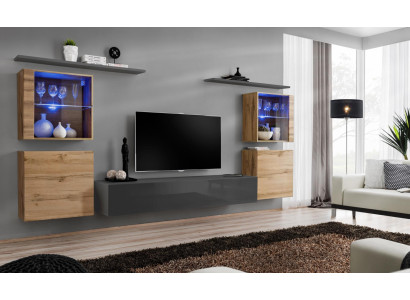Woonkamerset, ontwerper hoogglans woonwand, volledig woonkamer dressoir.