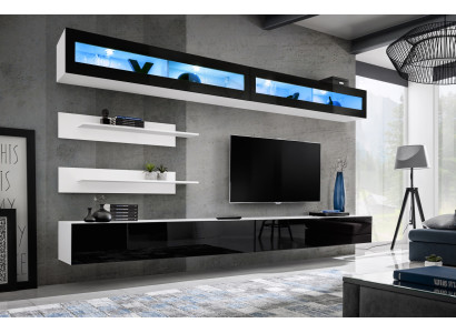 Woonkamerset 6-delig Luxe woonkamer tv-meubel Wandplank Designinrichting