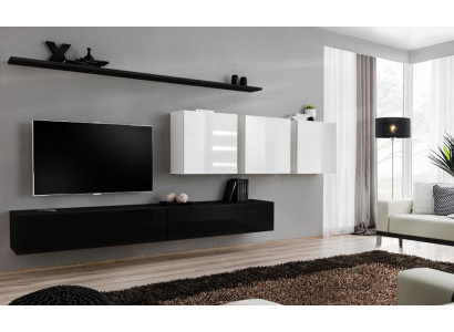 Ontwerper Moderne Woonwand Woonkamermeubels Zwart Houten Meubels Dressoir