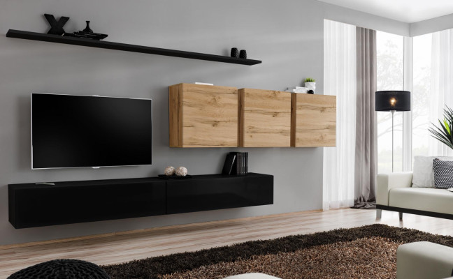 Compleet set 7-delige tv-standaard sideboard woonkamermeubilair Modern inrichting