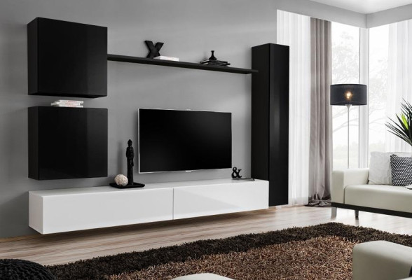 Houten meubels Woonkamer Modern Zwart Meubels TV-standaard Inrichting Dressoir