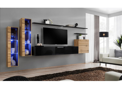 Luxe meubel woonwand dressoir ontwerper wandkast inrichting tv-standaard