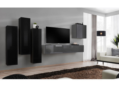 Grijze tv-standaard dressoir luxe woonkamermeubels modern compleet