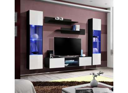 Wandmeubel zwevende vitrine muurplanken compleet designer luxe tv-standaard nieuw