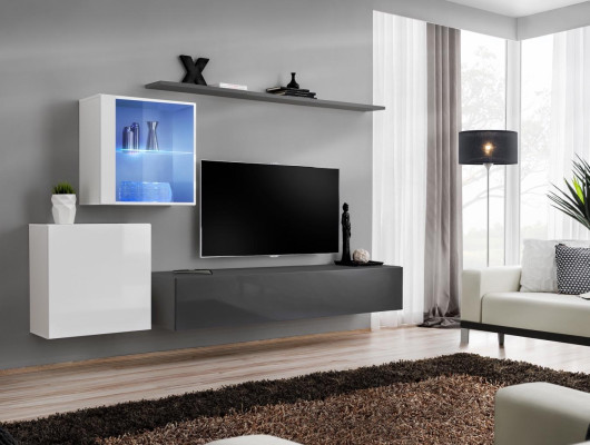 Woonwand houten meubels wandkast designer wandrek compleet meubelontwerp.